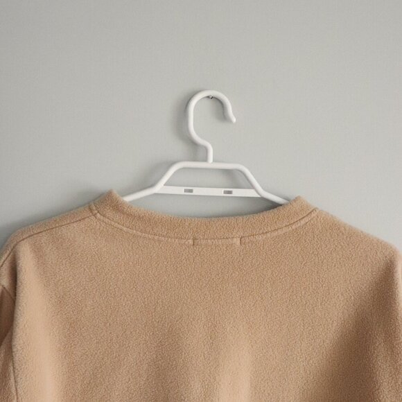 Vntg Classic Editions Sz Lrg Cream Embroidered Bird Buttoned Fleece Cardigan - Picture 6 of 14